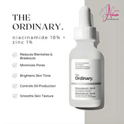 The Ordinary Niacinamide 10% + Zinc 1% Serum – Blemish Control & Pore Minimizer for Clear Skin