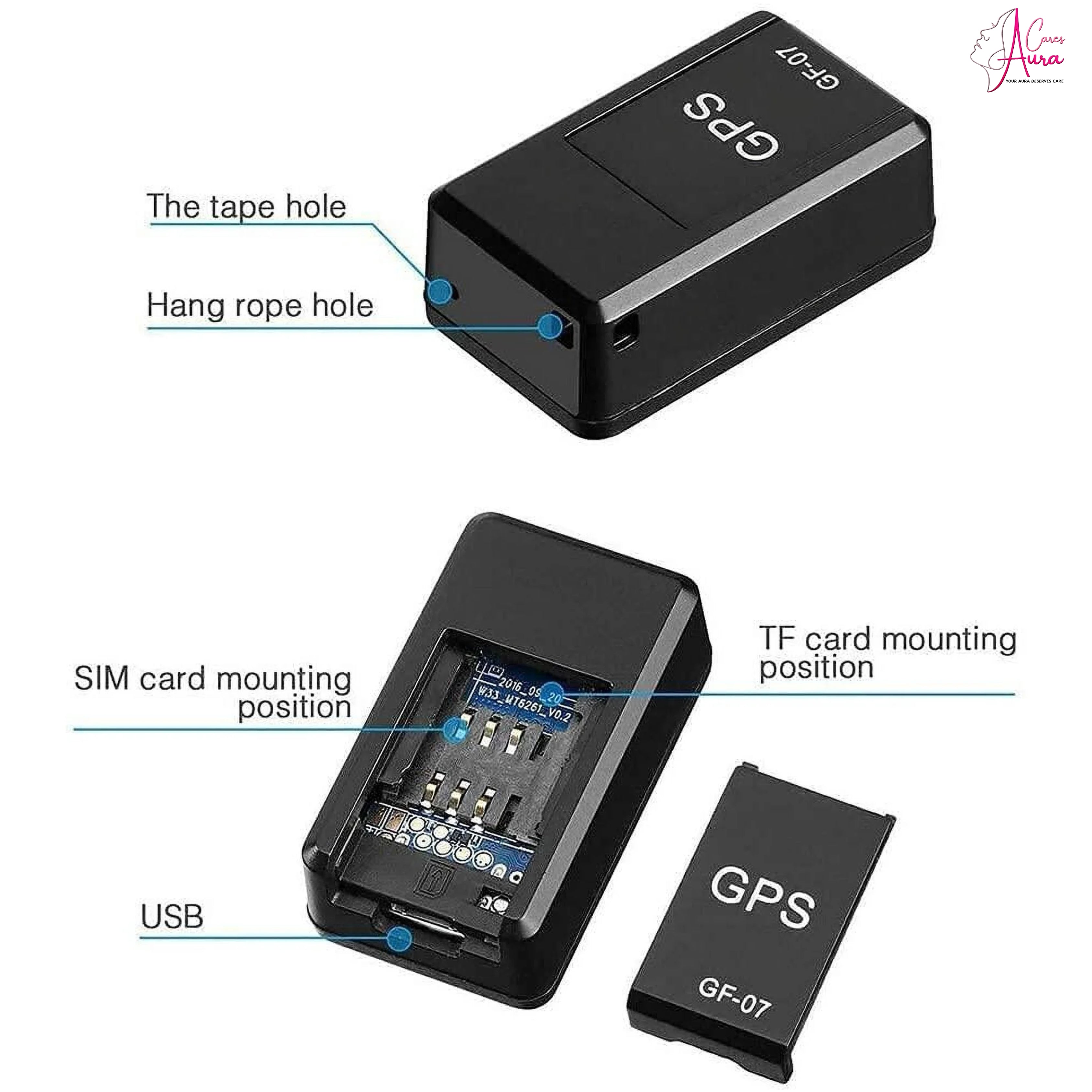 Mini GPS Tracker – Portable Real-Time Tracking with Waterproof Design