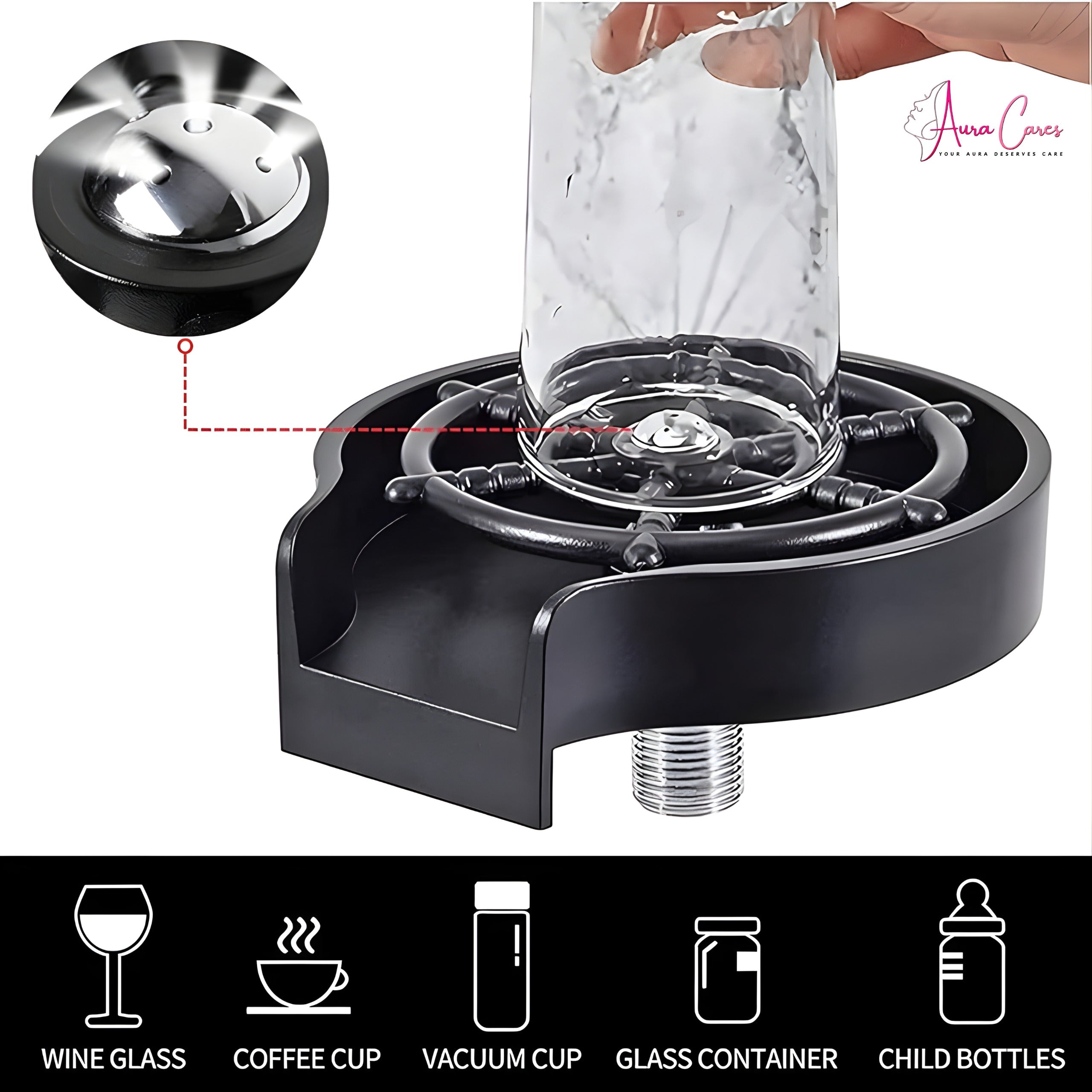 Sink Faucet Washer – Splash Guard & Easy Cleaning Kitchen Sink Attachment