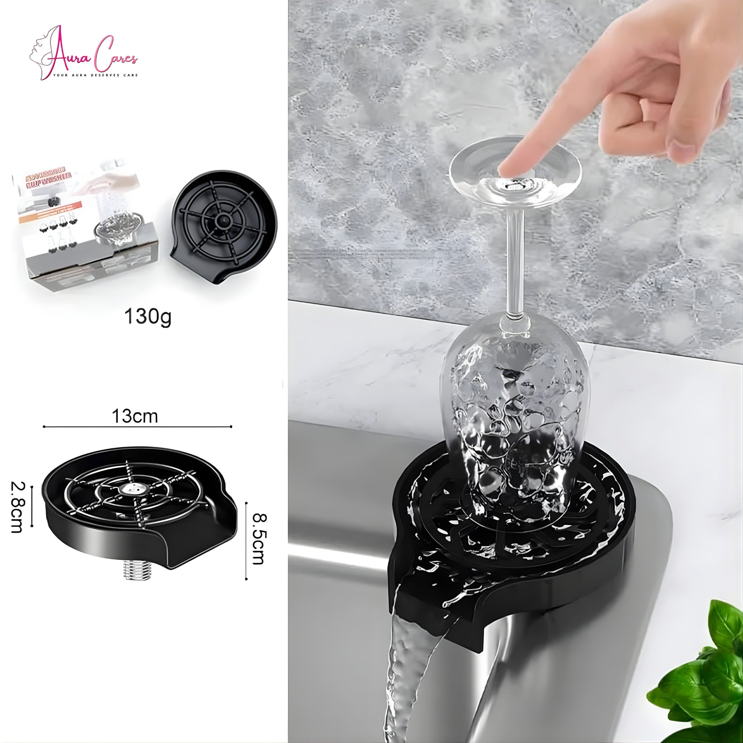 Sink Faucet Washer – Splash Guard & Easy Cleaning Kitchen Sink Attachment