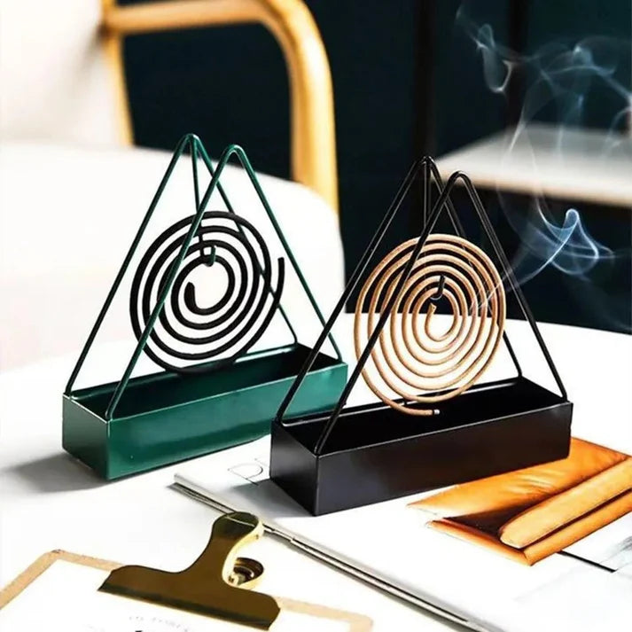 Metal Mosquito Coil Holder Stand – Safe, Stylish & Ash-Free Coil Burner