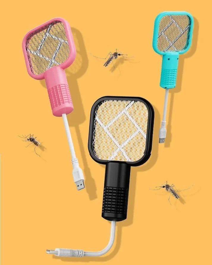 USB Rechargeable Mini Electric Mosquito Racket